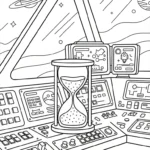 coloriage Sablier et dessins