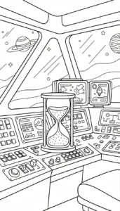 coloriage Sablier et dessins