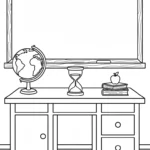 coloriage Sablier à imprimer pdf gratuit