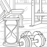 coloriage Sablier gratuit