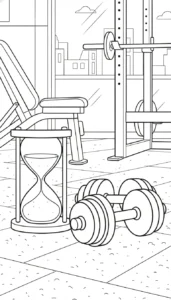 coloriage Sablier gratuit