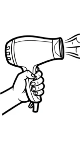 coloriage Sèche cheveux gratuit