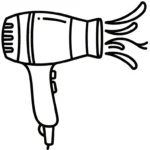 imprimer coloriage Sèche cheveux pour enfant