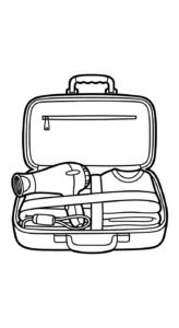 télécharger coloriage Sèche cheveux gratuit