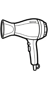 coloriage Sèche cheveux pour enfant de 10 ans