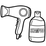image de coloriage Sèche cheveux pour enfant