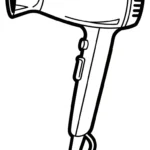 télécharger coloriage Sèche cheveux gratuit
