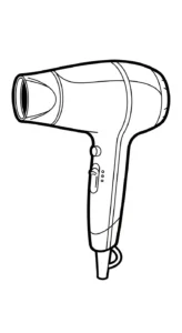 coloriage Sèche cheveux pour enfants à télécharger