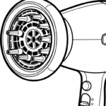 télécharger coloriage Sèche cheveux gratuit