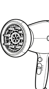 télécharger coloriage Sèche cheveux gratuit