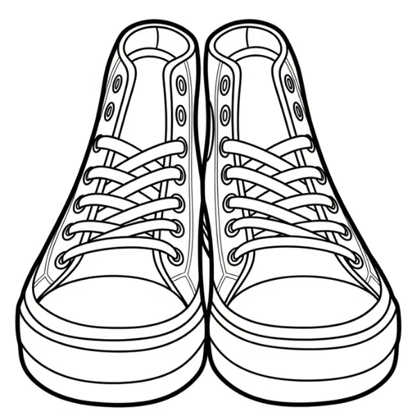 Tranh tô màu Sneakers