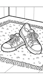 coloriage Sneakers pour enfant de 5 ans
