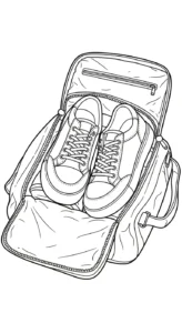 coloriage Sneakers et découpage à imprimer