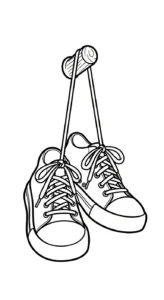 coloriage Sneakers d