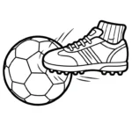 coloriage Sneakers à imprimer pour enfant de 3 ans