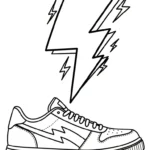 image pour coloriage Sneakers enfant