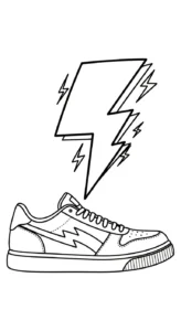 image pour coloriage Sneakers enfant