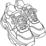 coloriage Sneakers a colorier en ligne