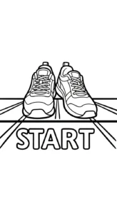 coloriage Sneakers pour enfants à imprimer