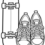 coloriage Sneakers à imprimer pour enfant de 10 ans