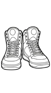 coloriage Sneakers pour enfant de 3 ans