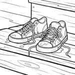 coloriage Sneakers a dessiner et imprimer