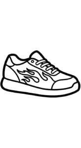 coloriage Sneakers a telecharger
