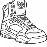 coloriage Sneakers a dessiner en ligne