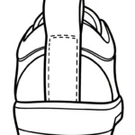 coloriage Sneakers à imprimer pour enfant de 8 ans