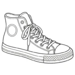 coloriage Sneakers à imprimer pdf