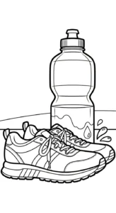 coloriage Sneakers pour enfants a imprimer