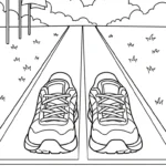 coloriage Sneakers pour bebe a imprimer