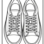 coloriage Sneakers pour primaire