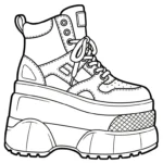 coloriage Sneakers à imprimer gratuit
