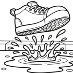 coloriage Sneakers et dessin a imprimer