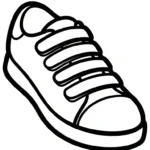 coloriage Sneakers et découpage à imprimer