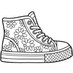 imprimer coloriage Sneakers pour enfant