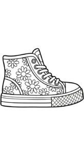 imprimer coloriage Sneakers pour enfant