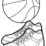 coloriage Sneakers gratuit pour enfants