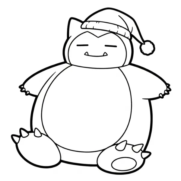 Tranh tô màu Snorlax