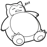 coloriage Snorlax à imprimer pdf gratuit