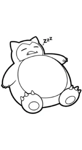 coloriage Snorlax à imprimer pdf gratuit