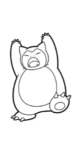coloriage Snorlax pour enfants à imprimer