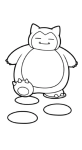 coloriage Snorlax pour bebe a imprimer