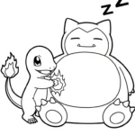 coloriage Snorlax a imprimer gratuitement