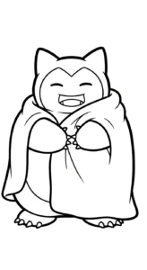coloriage Snorlax pour enfant a imprimer gratuit