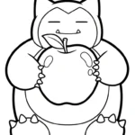 coloriage Snorlax à imprimer pdf gratuit
