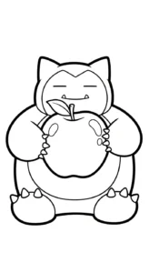 coloriage Snorlax à imprimer pdf gratuit