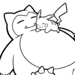 coloriage Snorlax gratuit pour enfants