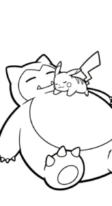 coloriage Snorlax gratuit pour enfants